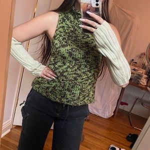 Knitted tank vest top